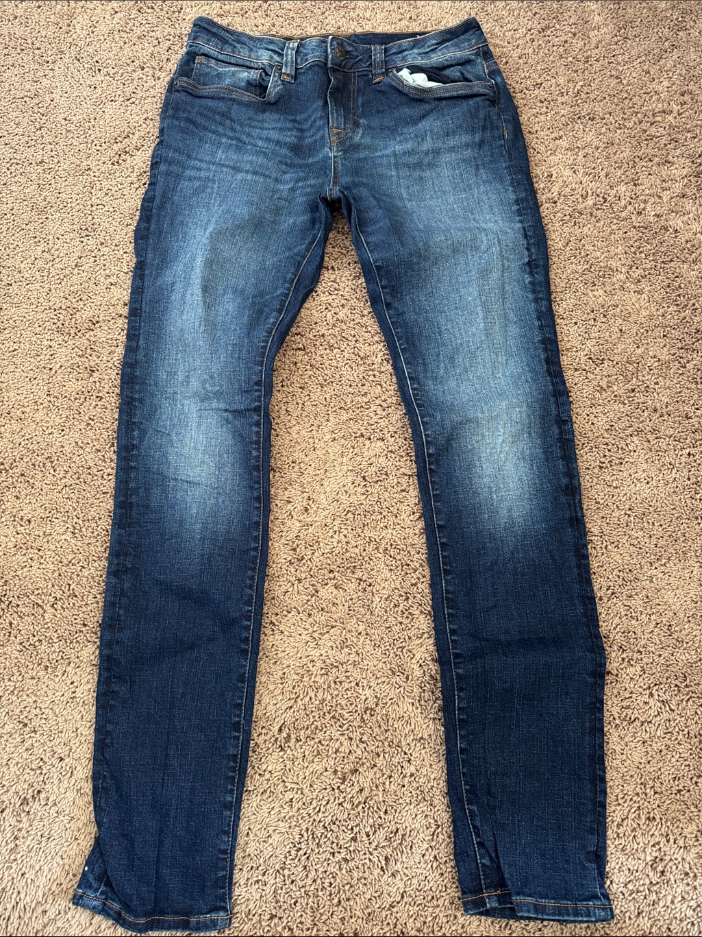 Buffalo David Bitton Men's Skinny Max Jeans In Dark Washed Blue 32 X 34